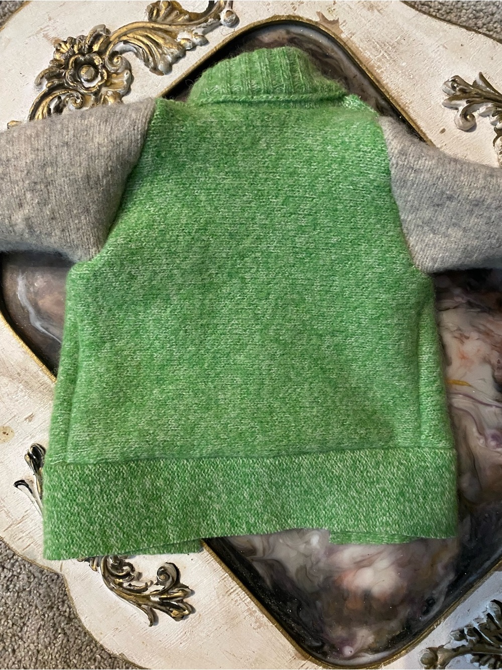 Lambs Wool and Cashmere Baby Cardigan - Picture 4 of 6